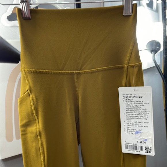 NWT Lululemon Align HR Pant 25” with pockets- Size 0 - Picture 2 of 5
